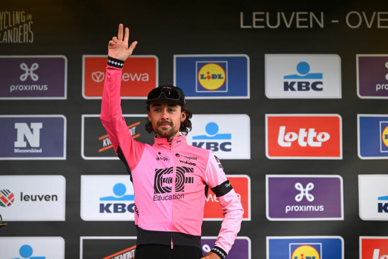 Ben Healy pasa de reserva de la Paris-Roubaix a subcampeón del Brabantse Pijl
