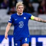 Millie Bright durante el partido de la Liga de Campeones del Chelsea contra el Lyon