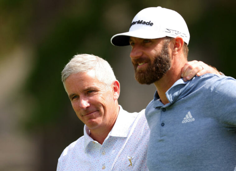 Dustin Johnson afirma que no dijo una cita atribuida a él atacando al comisionado del PGA Tour Jay Monahan