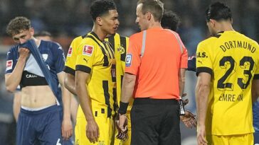 El Borussia Dortmund quedó indignado por una serie de decisiones en su contra en el empate