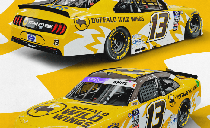 Jason White Buffalo Wild Wings Patrocinio de NASCAR MBM Motorsports Talladega 2023