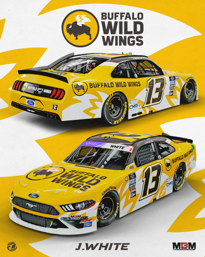 Jason White Buffalo Wild Wings Patrocinio de NASCAR MBM Motorsports Talladega 2023