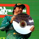 MELBOURNE, AUSTRALIA - 2 DE ABRIL: Fernando Alonso de España y Aston Martin F1 Team en tercer lugar