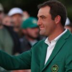 Scottie Scheffler con su chaqueta verde Masters