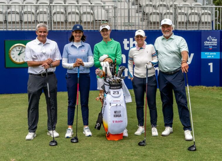 Los líderes del golf se reúnen con frecuencia en los majors masculinos, pero esta semana se reunieron en el suelo de la LPGA en el Chevron para discutir cómo impulsar el juego femenino.