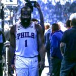 El escolta de los Philadelphia 76ers James Harden