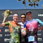 Oceanwide 2023 podio masculino Bergere West Laundry [Photo credit: Donald Miralle for IRONMAN]