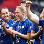 El Chelsea celebra con la Copa FA Femenina en 2022