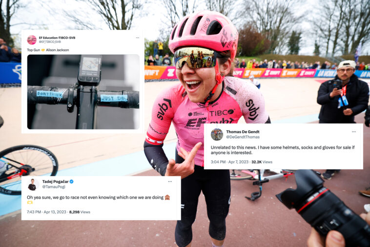 Tweets de la semana: la alegría de Alison Jackson, el ladrón de calcetines ataca a Itzulia y Pogačar revela el secreto de los EAU