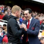 Eddie Howe (izquierda) y Unai Emery, fotografiados en 2019, se enfrentan cara a cara en la liga el sábado