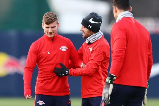 Timo Werner y Kevin Kampl.