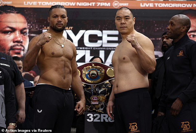 Joe Joyce (izquierda) y Zhilei Zhang (derecha) se enfrentan esta noche en el Copper Box Arena