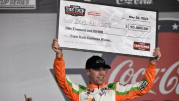 Ben Rhodes gana el Charlotte Motor Speedway 2023 NASCAR Craftsman Truck Series