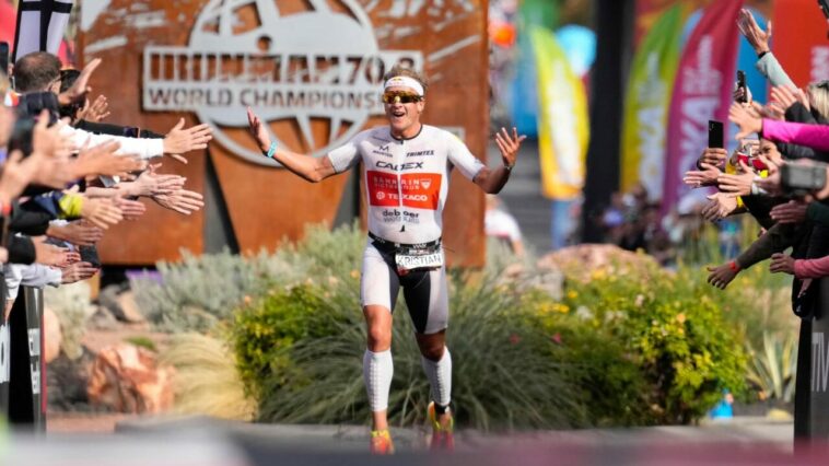 Kristian Blummenfelt gana el Campeonato Mundial IRONMAN 70.3 2022, St George, Utah