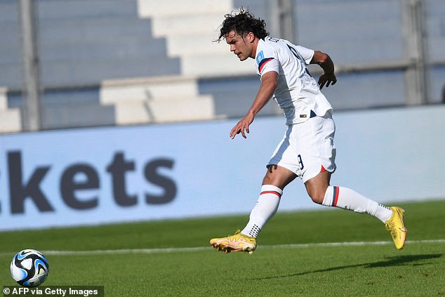 El extremo Cade Cowell, de 19 años, anotó su segundo gol de la Copa Mundial Sub-20 contra Eslovaquia el viernes.