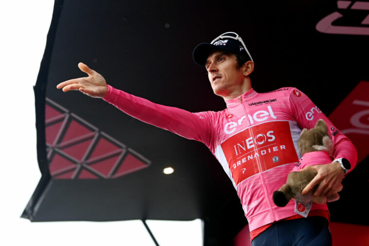 Geraint Thomas de rosa y optimista tras distanciarse de Roglic