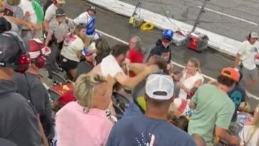 NASCAR All-Star Race pelean fanáticos de North Wilkesboro en pelea de gradas