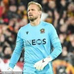 Kasper Schmeichel podría dejar Niza menos de un año después de unirse al equipo de la Ligue 1, se informa