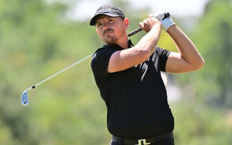 Matt Wallace jugando en el Valspar Championship - 'Me sentí en blanco por dentro durante los últimos dos años': Matt Wallace apunta a la Ryder Cup después de los días más oscuros - Getty Images/Julio Aguilar