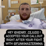 Merab Dvalishvili de UFC responde a Henry Cejudo desde la cama del hospital