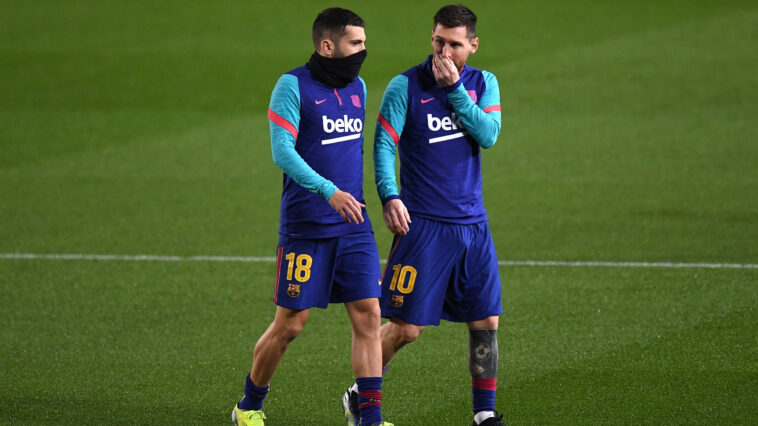 Messi envía mensaje conmovedor a Jordi Alba tras anuncio de salida de Barcelona