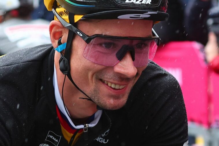 Primoz Roglic agradecido por la 'súper buena suerte' después de un accidente en el Giro de Italia