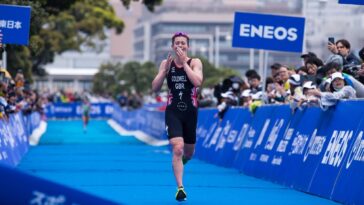 Sophie Coldwell gana el WTCS Yokohama 2023 finalizando directamente Crédito de la foto: World Triathlon / Tommy Zaferes