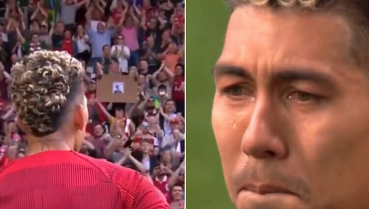 Roberto Firmino llora en emotiva despedida de Anfield