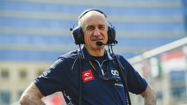 BAKU, AZERBAIJAN - APRIL 30: Scuderia AlphaTauri Team Principal Franz Tost looks on prior to the F1