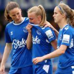 Aggie Beever-Jones y sus compañeras del Everton