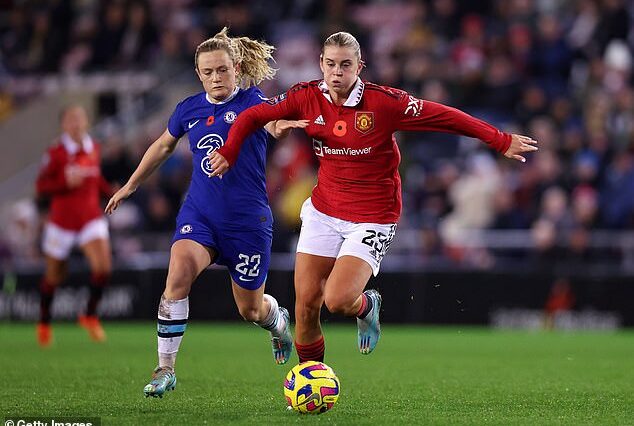 Alessia Russo (derecha) se fue del Manchester United después de no poder acordar una extensión de contrato