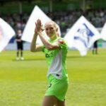 Pauline Bremer of VfL Wolfsburg during her farewell