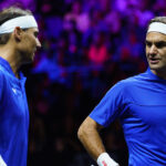 Roger Federer y Rafael Nadal en la Copa Laver