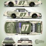 Stefan Parsons SS Green Light Racing Patrocinio de la destilería Green Brier de Nelson Nashville 2023 NASCAR Xfinity Series