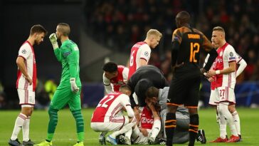 Daley Blind necesitaba tratamiento en el campo después de quejarse de mareos en el campo mientras jugaba para el Ajax en 2019