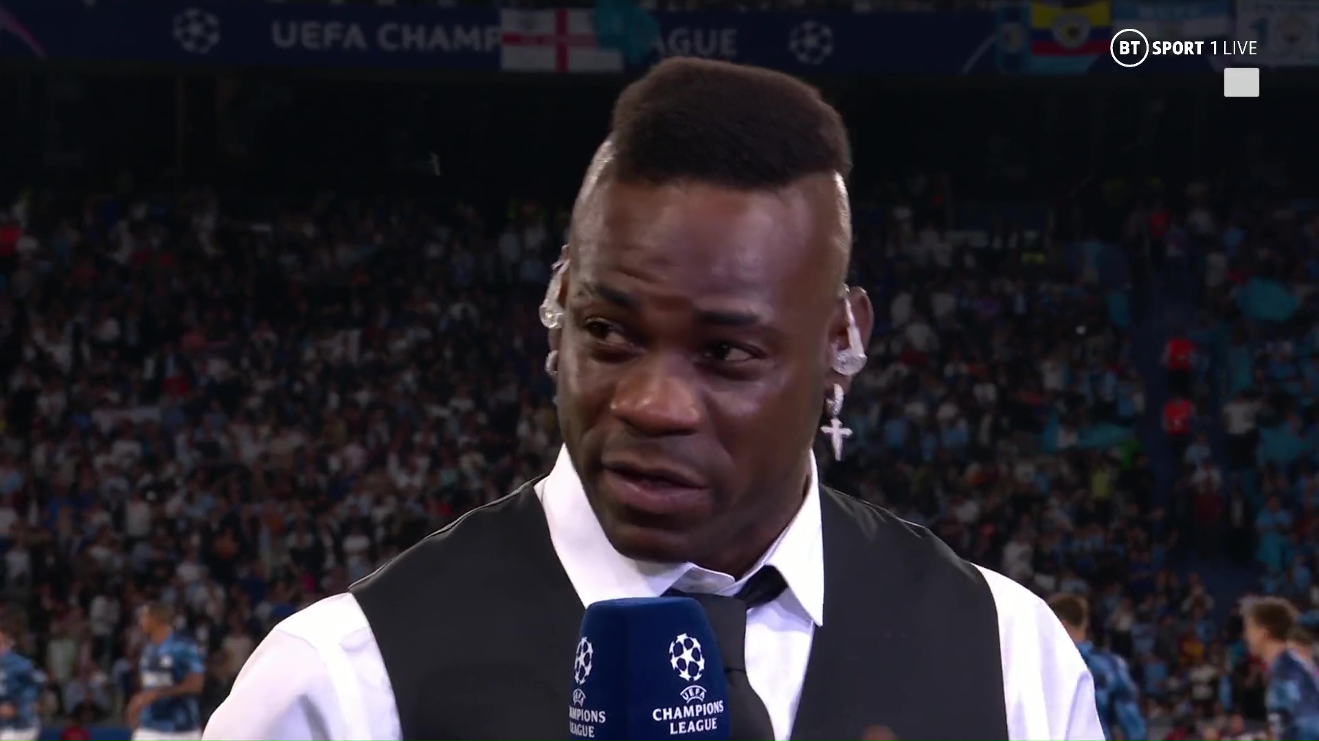 Mario Balotelli apareció como experto en BT Sport