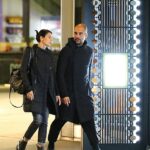 Celebraciones: el Manchester City celebró ganar la Liga de Campeones en su ciudad natal el domingo por la noche con Pep Guardiola visto con su esposa Cristina Serra