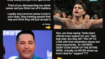 Imagen: Ryan García & Oscar De La Hoya intercambian insultos en Twitter