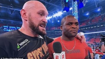 Tyson Fury y Francis Ngannou acordaron verbalmente una pelea el año pasado