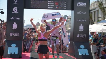 IRONMAN Francia Niza 2023 Clement Mignon Marjolaine Pierre