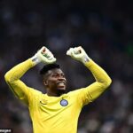 Andre Onana está listo para completar su cambio de £ 43 millones del Inter de Milán al Manchester United