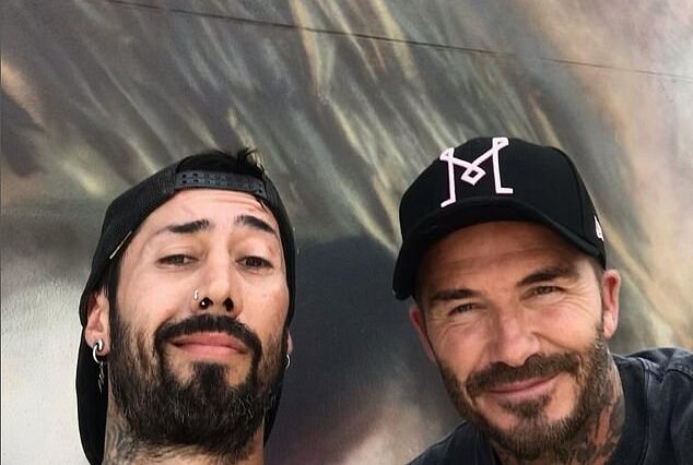 Maximiliano Bagnasco está creando un mural de Lionel Messi en Miami con la ayuda de David Beckham