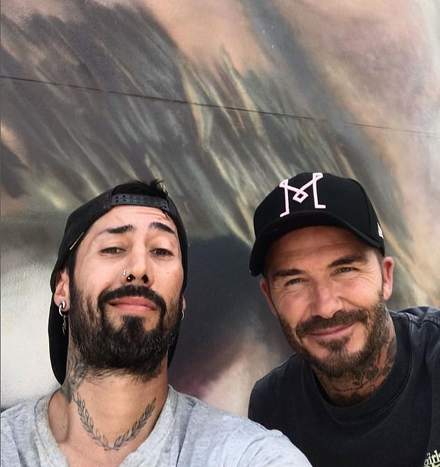 Maximiliano Bagnasco está creando un mural de Lionel Messi en Miami con la ayuda de David Beckham