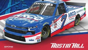 Austin Hill seleccionado para la carrera de camiones en Pocono con Spire Motorsports