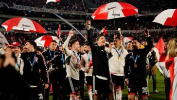 Los festejos de River.