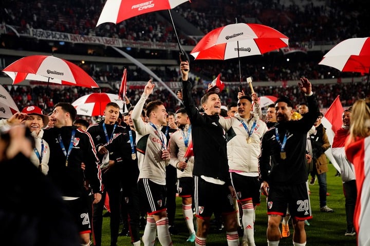 Los festejos de River.