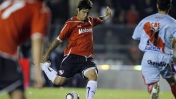 Patito en 2010, año que el Rojo fue campeón de la Sudamericana (EFE)