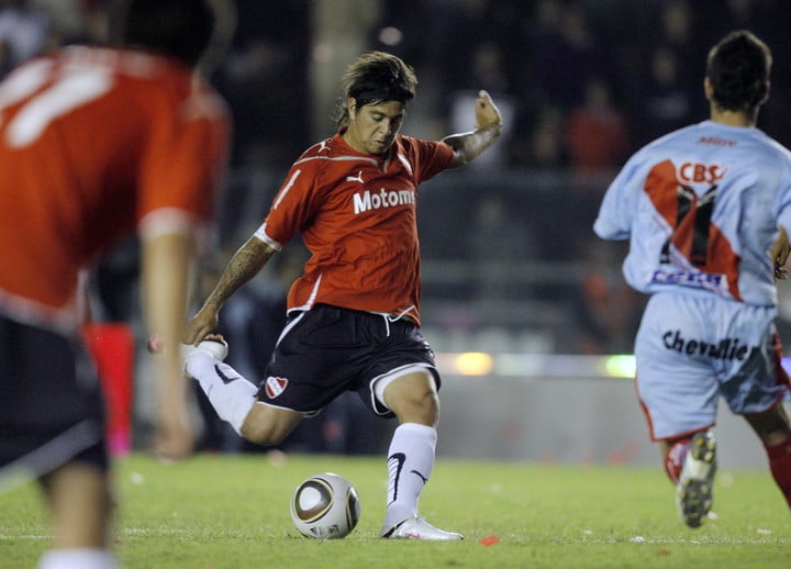 Patito en 2010, año que el Rojo fue campeón de la Sudamericana (EFE)