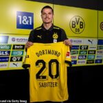 El Borussia Dortmund ficha al ex prestatario del Man United, Marcel Sabitzer, por cuatro años después de que los Red Devils rechazaran la mudanza permanente del austriaco.