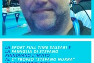 Il 1° Trofeo Stefano Nurra Si Svolgerà A Sassari Il 9 Settembre